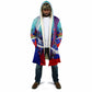 Personalized Haiti Football Cloak Haitian Flag Trogon Bird Mascot