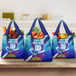 Personalized Haiti Football Grocery Bag Haitian Flag Trogon Bird Mascot