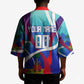 Personalized Haiti Football Kimono Haitian Flag Trogon Bird Mascot