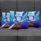 Personalized Haiti Football Pillow Cover Haitian Flag Trogon Bird Mascot