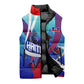 Personalized Haiti Football Sleeveless Puffer Jacket Haitian Flag Trogon Bird Mascot