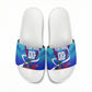 Personalized Haiti Football Slide Sandals Haitian Flag Trogon Bird Mascot