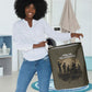 Harlem Hellfighters WWI Soldier Laundry Basket Vintage Military Hero Jazz Band Silhouette Art