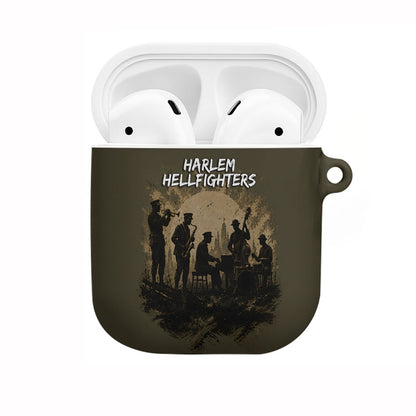 Harlem Hellfighters WWI Soldier AirPods Case Vintage Military Hero Jazz Band Silhouette Art