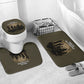 Harlem Hellfighters WWI Soldier Bathroom Set Vintage Military Hero Jazz Band Silhouette Art