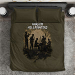Harlem Hellfighters WWI Soldier Bedding Set Vintage Military Hero Jazz Band Silhouette Art