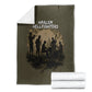 Harlem Hellfighters WWI Soldier Blanket Vintage Military Hero Jazz Band Silhouette Art