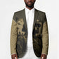 Harlem Hellfighters WWI Soldier Blazer Vintage Military Hero Jazz Band Silhouette Art