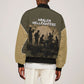 Harlem Hellfighters WWI Soldier Bomber Jacket Vintage Military Hero Jazz Band Silhouette Art