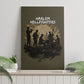 Harlem Hellfighters WWI Soldier Canvas Wall Art Vintage Military Hero Jazz Band Silhouette Art