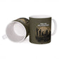 Harlem Hellfighters WWI Soldier Ceramic Mug Vintage Military Hero Jazz Band Silhouette Art