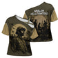 Harlem Hellfighters WWI Soldier Cross Shoulder Shirt Vintage Military Hero Jazz Band Silhouette Art