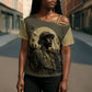 Harlem Hellfighters WWI Soldier Cross Shoulder Shirt Vintage Military Hero Jazz Band Silhouette Art