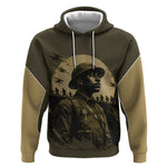 Harlem Hellfighters WWI Soldier Hoodie Vintage Military Hero Jazz Band Silhouette Art