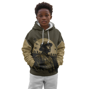 Harlem Hellfighters WWI Soldier Kid Hoodie Vintage Military Hero Jazz Band Silhouette Art