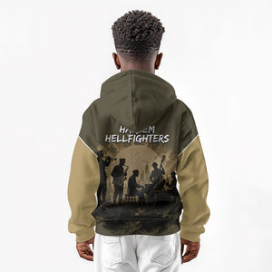 Harlem Hellfighters WWI Soldier Kid Hoodie Vintage Military Hero Jazz Band Silhouette Art