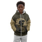 Harlem Hellfighters WWI Soldier Kid Hoodie Vintage Military Hero Jazz Band Silhouette Art