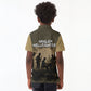 Harlem Hellfighters WWI Soldier Kid Polo Shirt Vintage Military Hero Jazz Band Silhouette Art