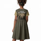 Harlem Hellfighters WWI Soldier Kid Short Sleeve Dress Vintage Military Hero Jazz Band Silhouette Art