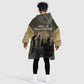 Harlem Hellfighters WWI Soldier Kid Wearable Blanket Hoodie Vintage Military Hero Jazz Band Silhouette Art