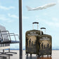 Harlem Hellfighters WWI Soldier Luggage Cover Vintage Military Hero Jazz Band Silhouette Art