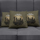Harlem Hellfighters WWI Soldier Pillow Cover Vintage Military Hero Jazz Band Silhouette Art