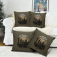 Harlem Hellfighters WWI Soldier Pillow Cover Vintage Military Hero Jazz Band Silhouette Art