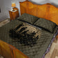 Harlem Hellfighters WWI Soldier Quilt Bed Set Vintage Military Hero Jazz Band Silhouette Art