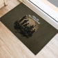 Harlem Hellfighters WWI Soldier Rubber Doormat Vintage Military Hero Jazz Band Silhouette Art
