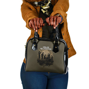 Harlem Hellfighters WWI Soldier Shoulder Handbag Vintage Military Hero Jazz Band Silhouette Art