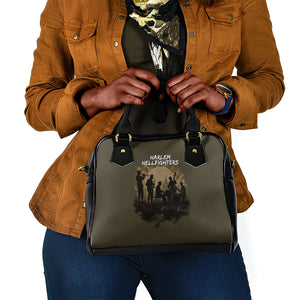 Harlem Hellfighters WWI Soldier Shoulder Handbag Vintage Military Hero Jazz Band Silhouette Art
