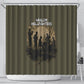 Harlem Hellfighters WWI Soldier Shower Curtain Vintage Military Hero Jazz Band Silhouette Art