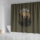 Harlem Hellfighters WWI Soldier Shower Curtain Vintage Military Hero Jazz Band Silhouette Art