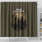 Harlem Hellfighters WWI Soldier Shower Curtain Vintage Military Hero Jazz Band Silhouette Art
