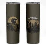 Harlem Hellfighters WWI Soldier Skinny Tumbler Vintage Military Hero Jazz Band Silhouette Art