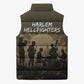 Harlem Hellfighters WWI Soldier Sleeveless Puffer Jacket Vintage Military Hero Jazz Band Silhouette Art