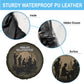 Harlem Hellfighters WWI Soldier Spare Tire Cover Vintage Military Hero Jazz Band Silhouette Art