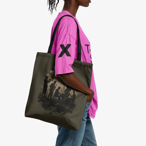 Harlem Hellfighters WWI Soldier Tote Bag Vintage Military Hero Jazz Band Silhouette Art
