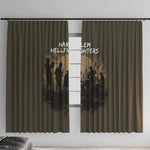 Harlem Hellfighters WWI Soldier Window Curtain Vintage Military Hero Jazz Band Silhouette Art