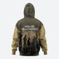 Harlem Hellfighters WWI Soldier Zip Hoodie Vintage Military Hero Jazz Band Silhouette Art