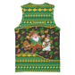 Jamaica Christmas Basketball Jersey Rasta Santa Snowman Gingerbread Drummer Palm Trees - African Pride
