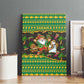 Jamaica Christmas Canvas Wall Art Rasta Santa Snowman Gingerbread Drummer Palm Trees - African Pride
