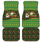 Jamaica Christmas Car Mats Rasta Santa Snowman Gingerbread Drummer Palm Trees - African Pride