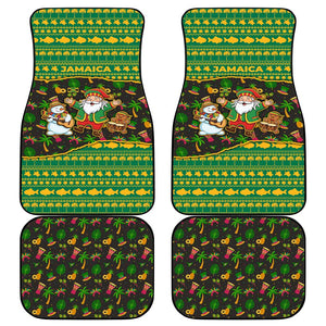 Jamaica Christmas Car Mats Rasta Santa Snowman Gingerbread Drummer Palm Trees - African Pride