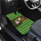 Jamaica Christmas Car Mats Rasta Santa Snowman Gingerbread Drummer Palm Trees - African Pride