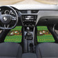 Jamaica Christmas Car Mats Rasta Santa Snowman Gingerbread Drummer Palm Trees - African Pride