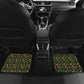 Jamaica Christmas Car Mats Rasta Santa Snowman Gingerbread Drummer Palm Trees - African Pride
