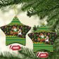 Jamaica Christmas Ceramic Ornament Rasta Santa Snowman Gingerbread Drummer Palm Trees - African Pride