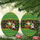Jamaica Christmas Ceramic Ornament Rasta Santa Snowman Gingerbread Drummer Palm Trees - African Pride