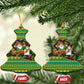 Jamaica Christmas Ceramic Ornament Rasta Santa Snowman Gingerbread Drummer Palm Trees - African Pride